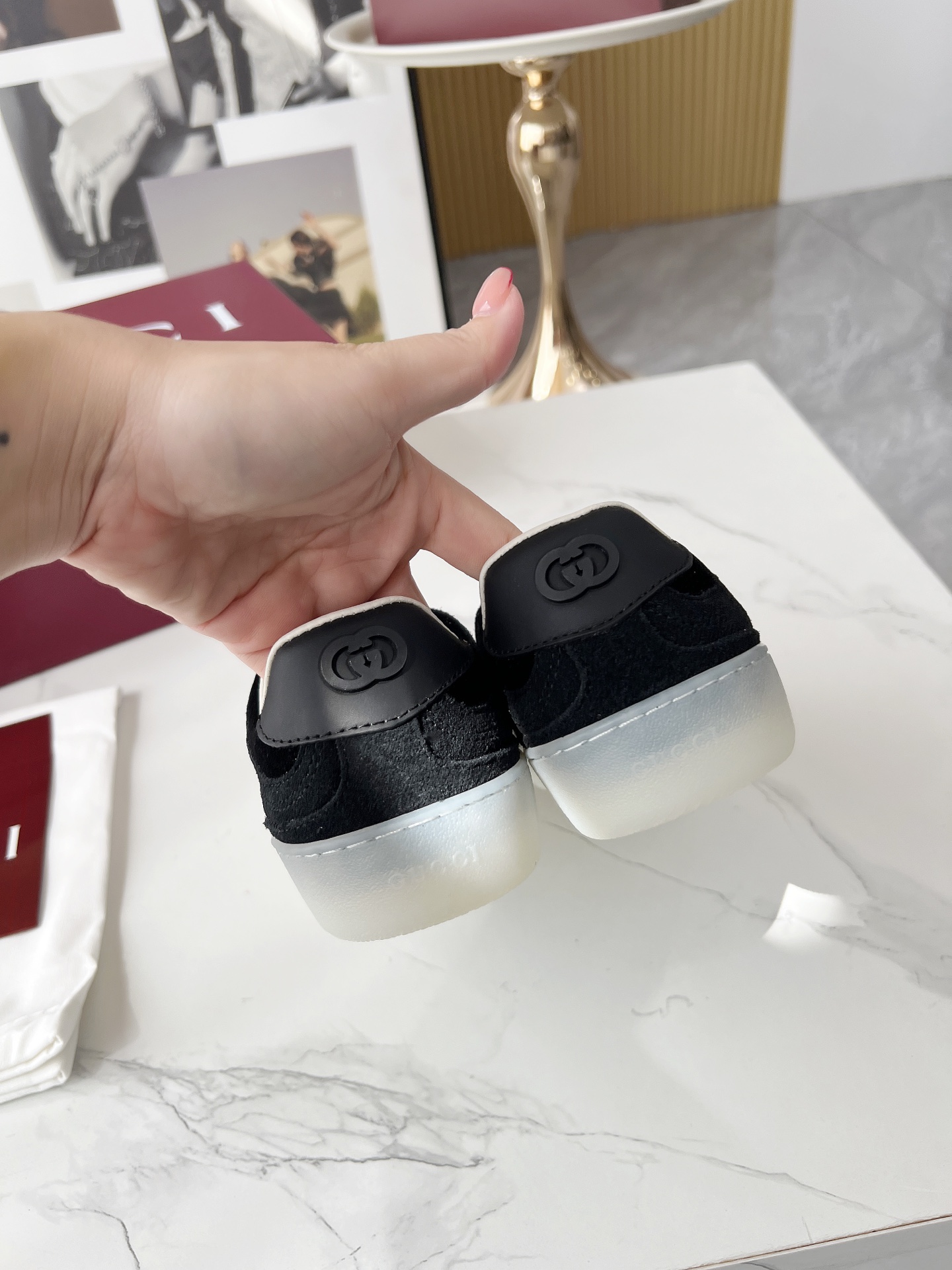 Gucci GG Logo Trainer Sneakers Black