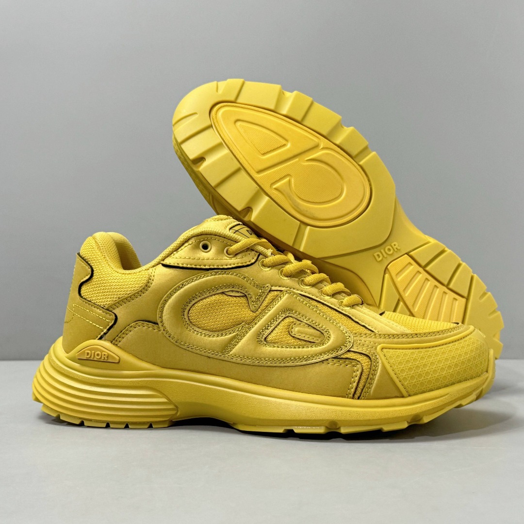 Dior B30 Low-Top Sneakers Yellow