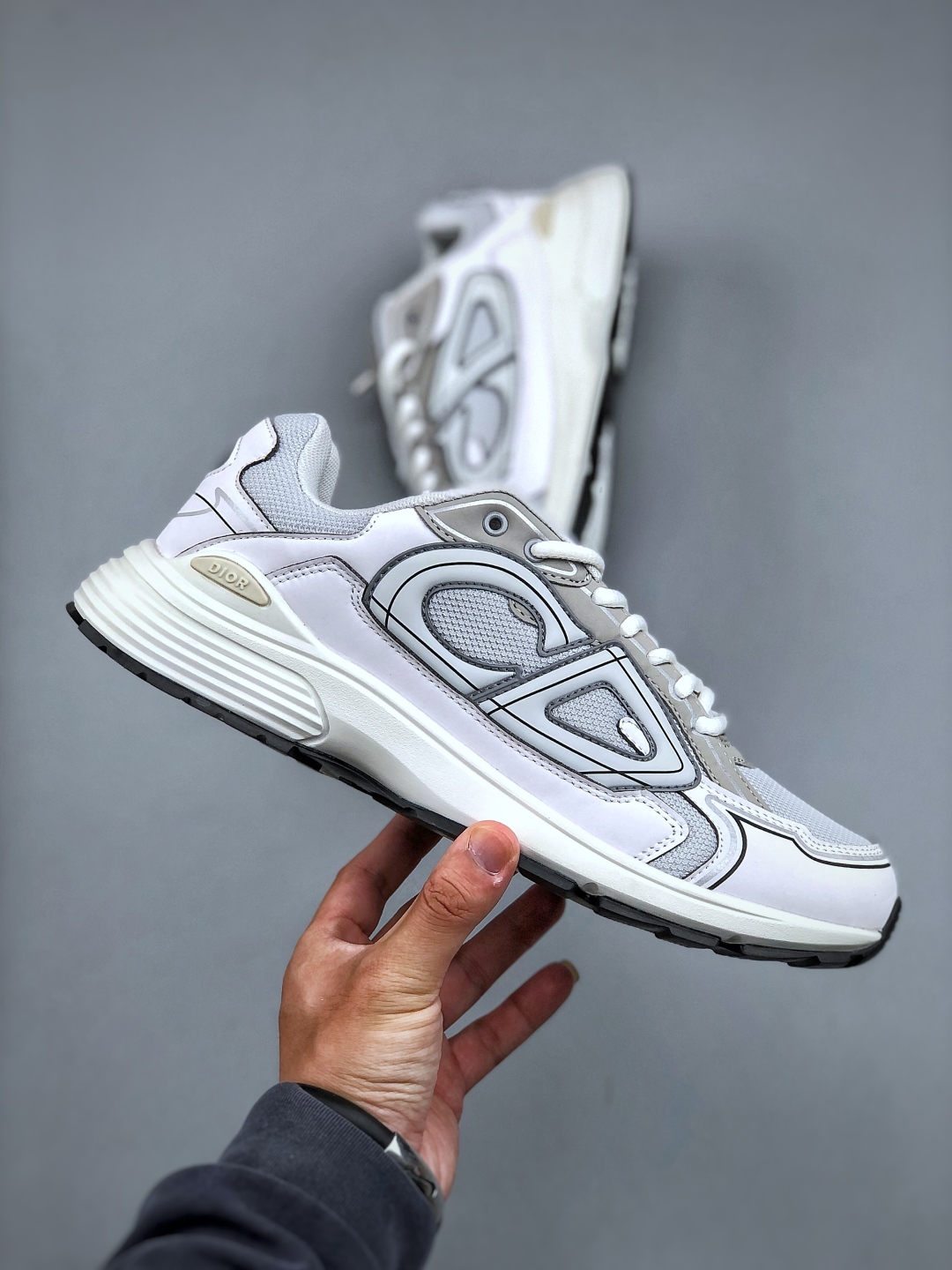 Dior B30 Chunky Sneakers White/Grey