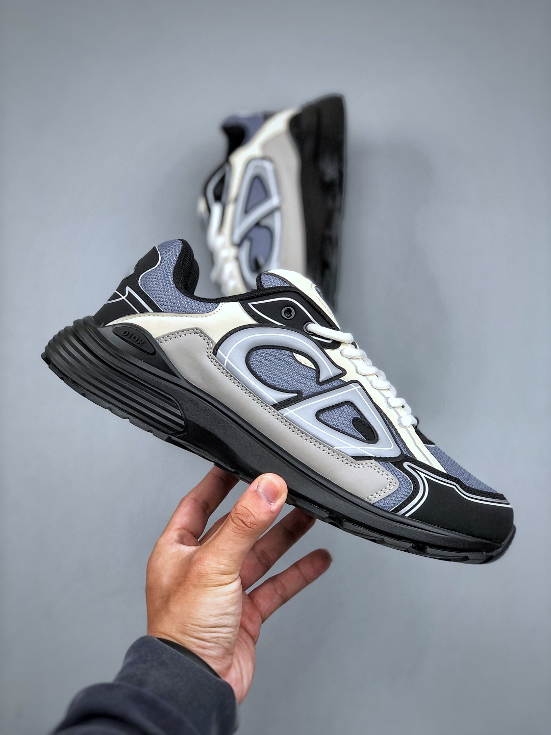 Dior B30 Chunky Sneakers Grey/Black/White