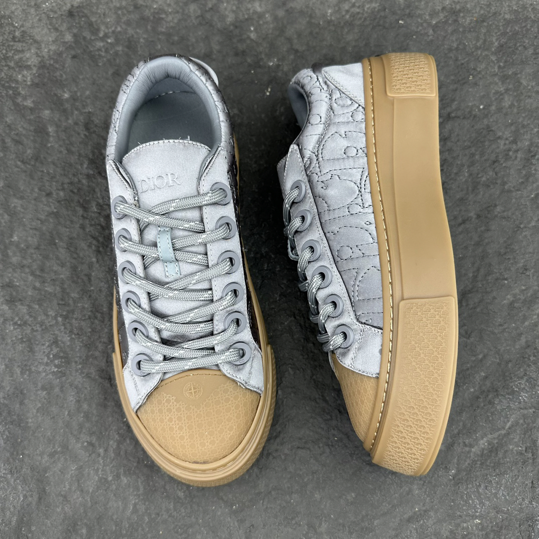 Dior x Stone Island B33 Low Sneakers Silver