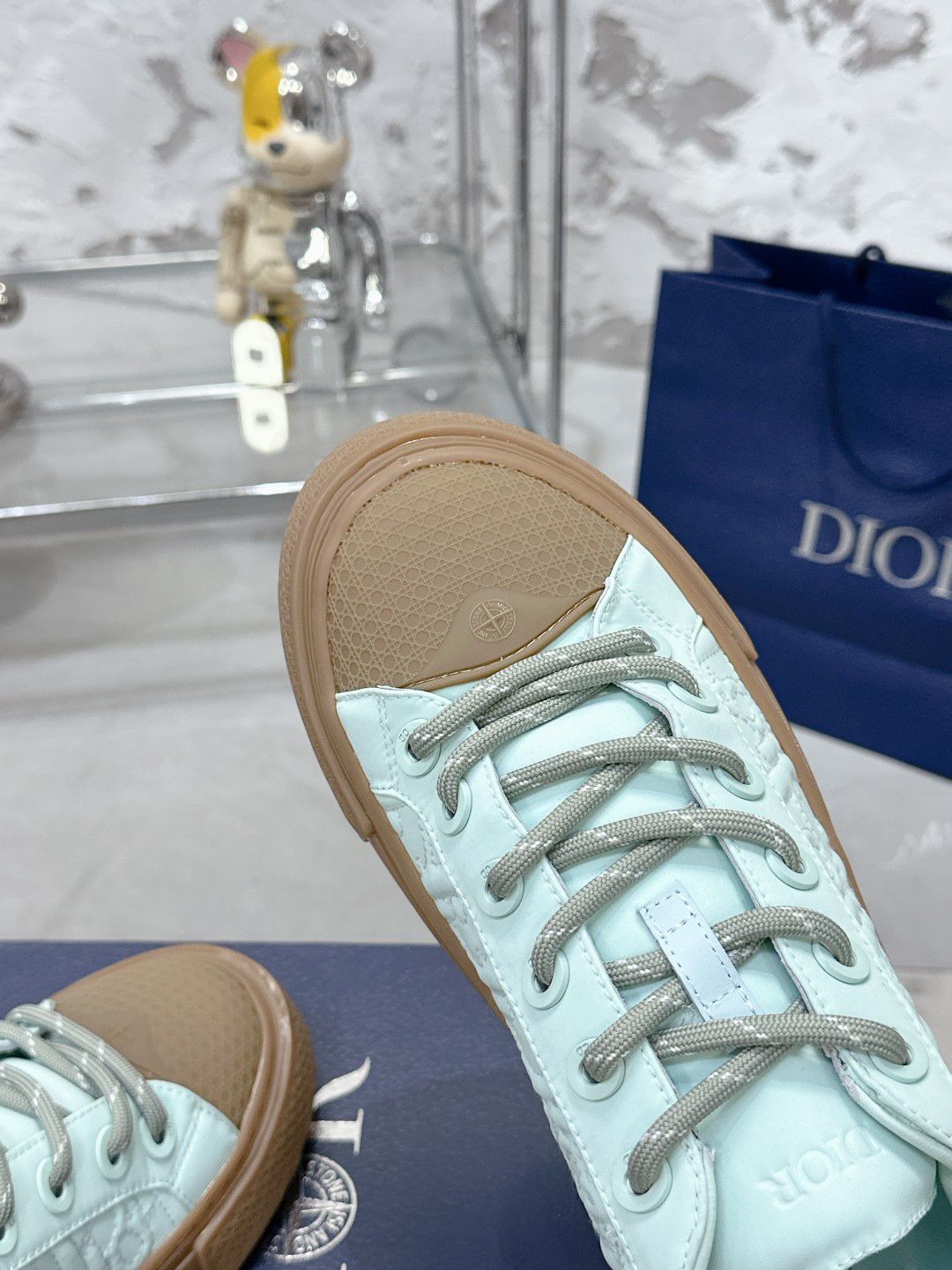 Dior x Stone Island B33 Low-Top Sneakers Mint Green