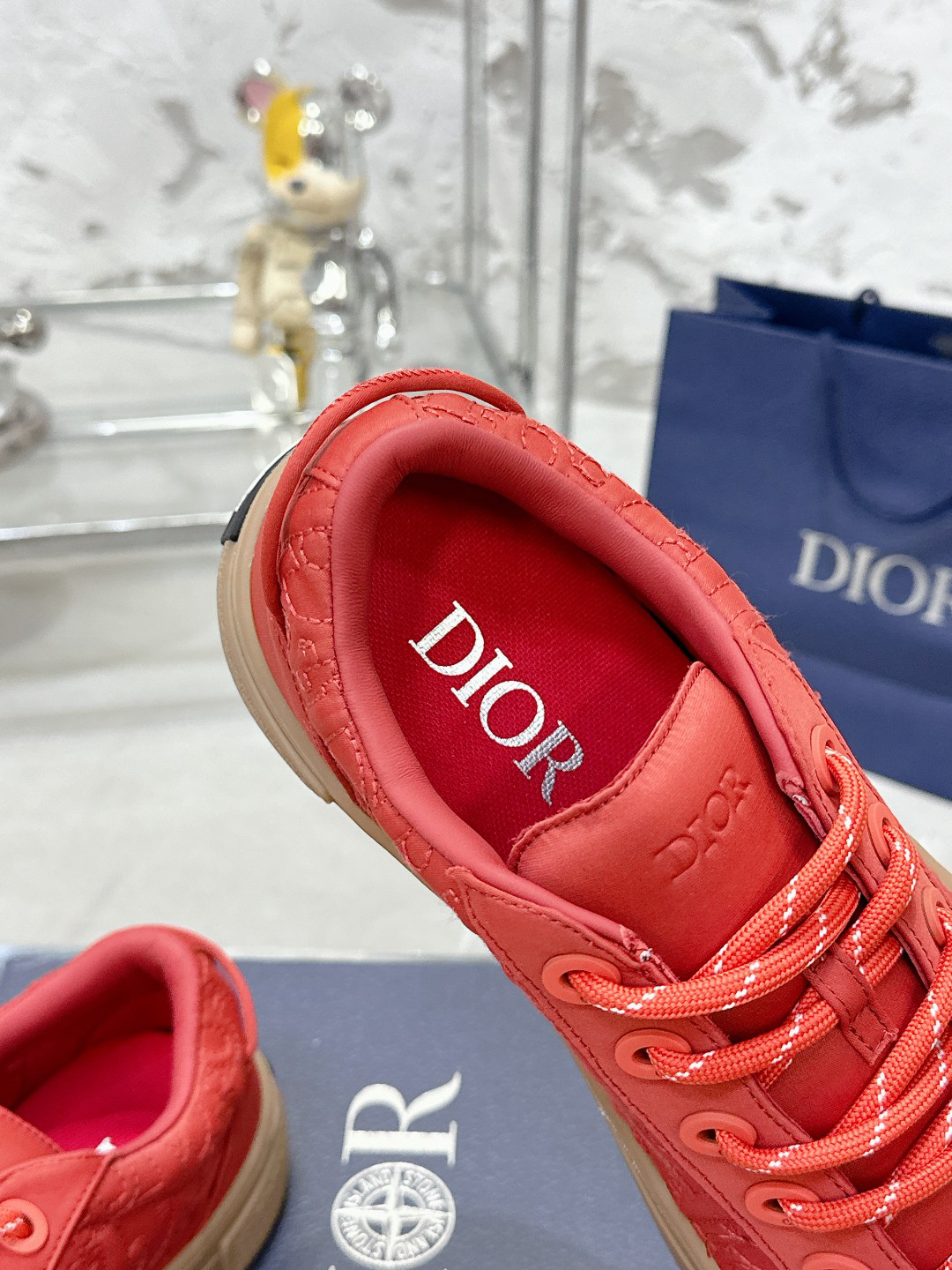Dior x Stone Island B33 Sneakers Red