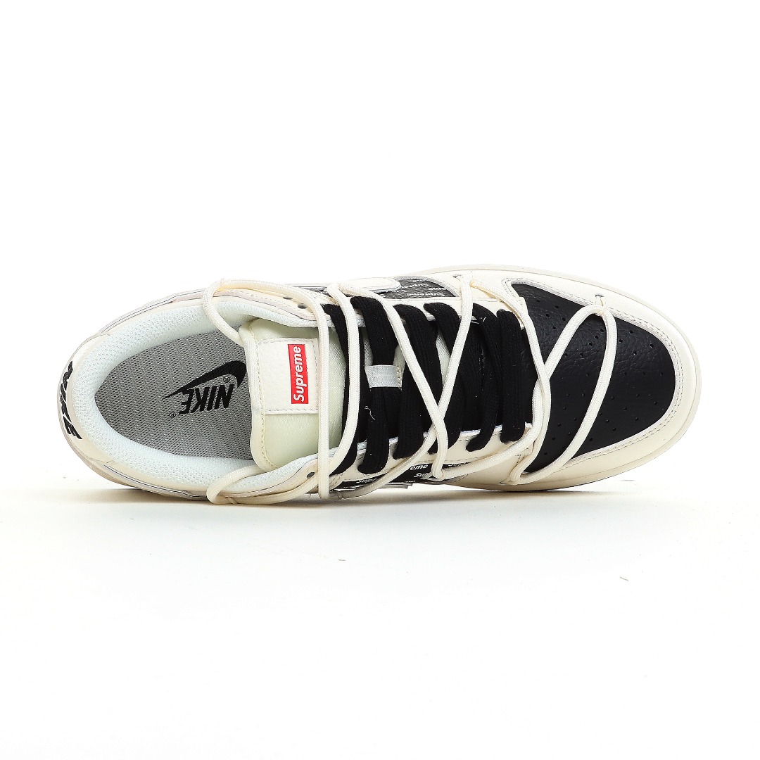 Nike SB Dunk Low Supreme Collab Sneakers Black/White