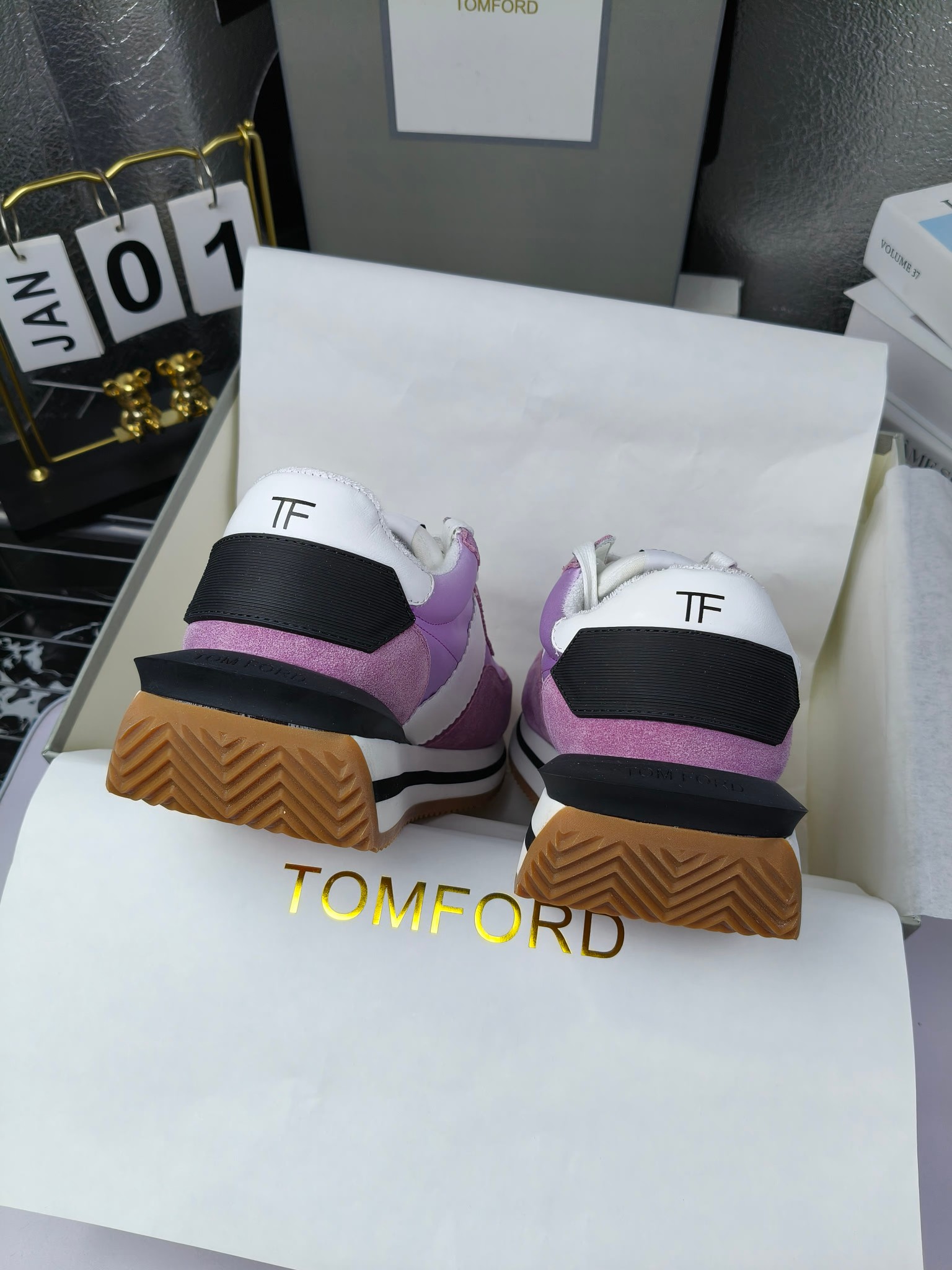 Tom Ford Retro Lift Sneakers Purple