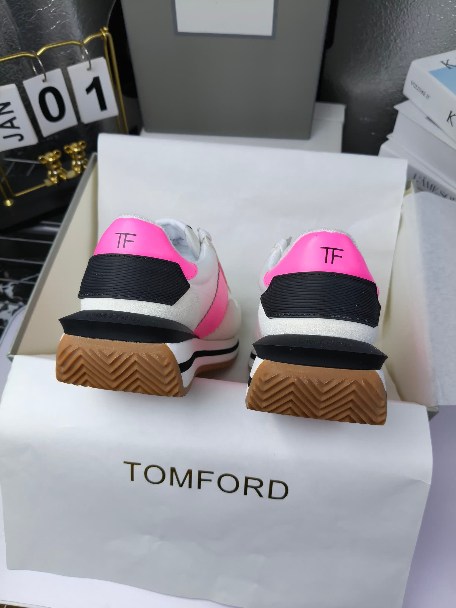 Tom Ford Retro Platform Sneakers Pink