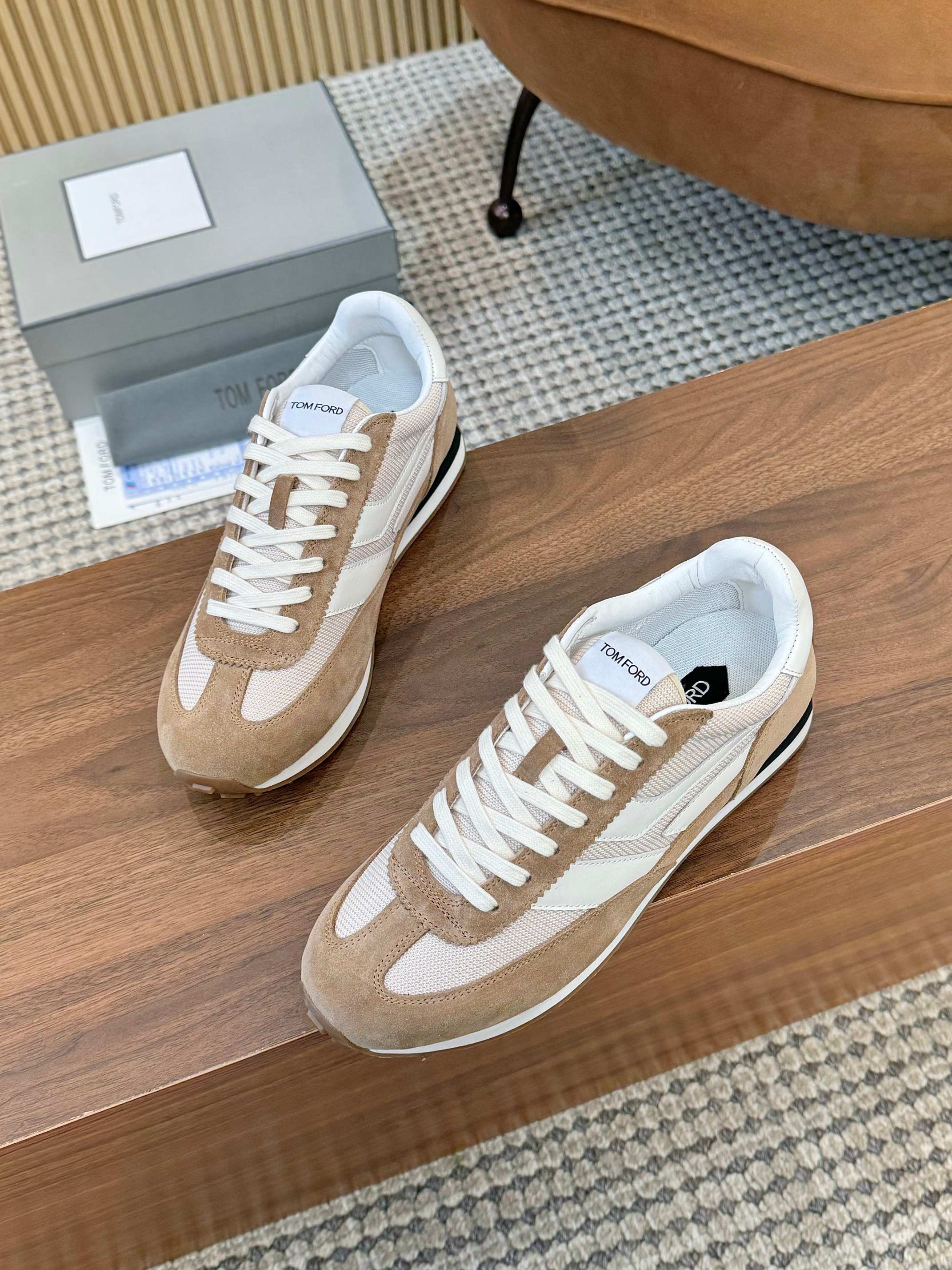 Tom Ford Low-Top Sneakers Khaki