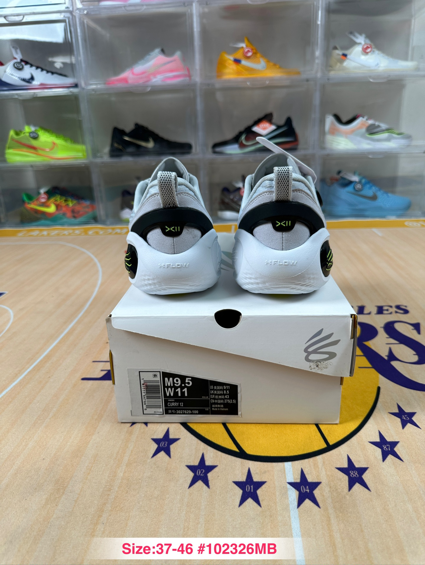 Under Armour Curry 12 Basketball Shoes Grey Volt