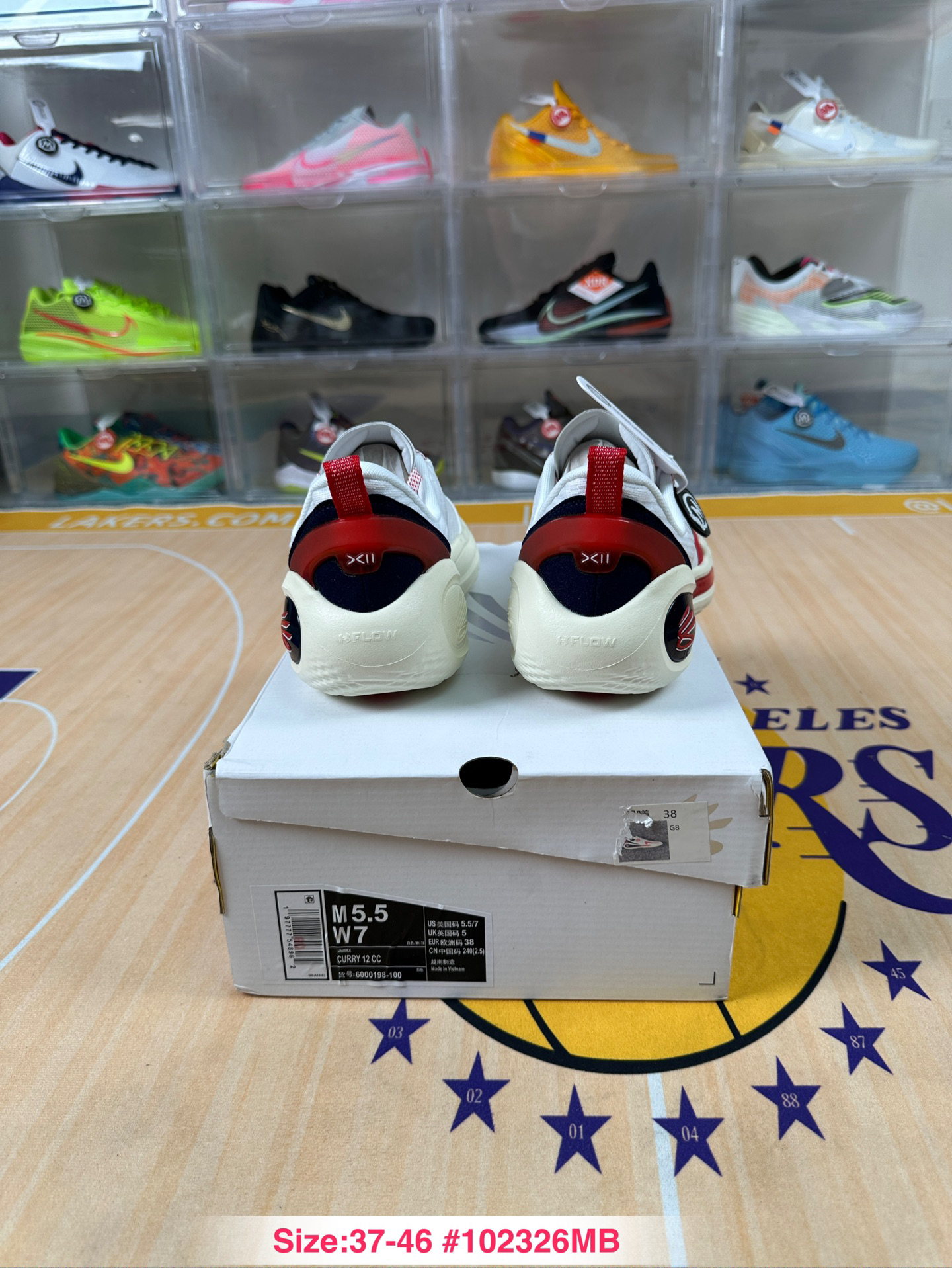 Under Armour Curry 12 Basketball Shoes White Red