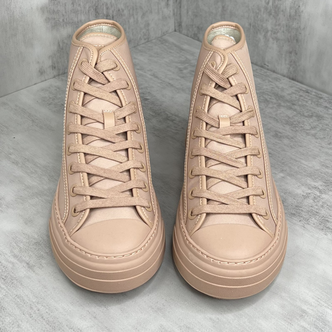 Valentino Garavani V High-Top Sneakers Beige