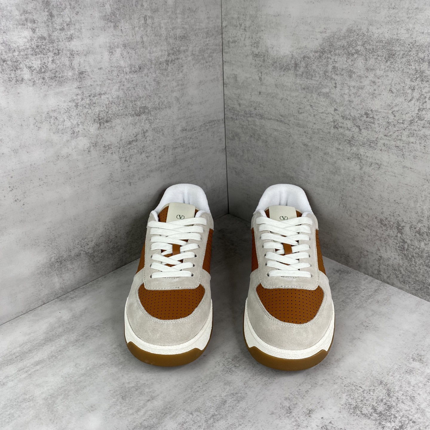 Valentino Joie de Jouer Platform Sneakers Brown