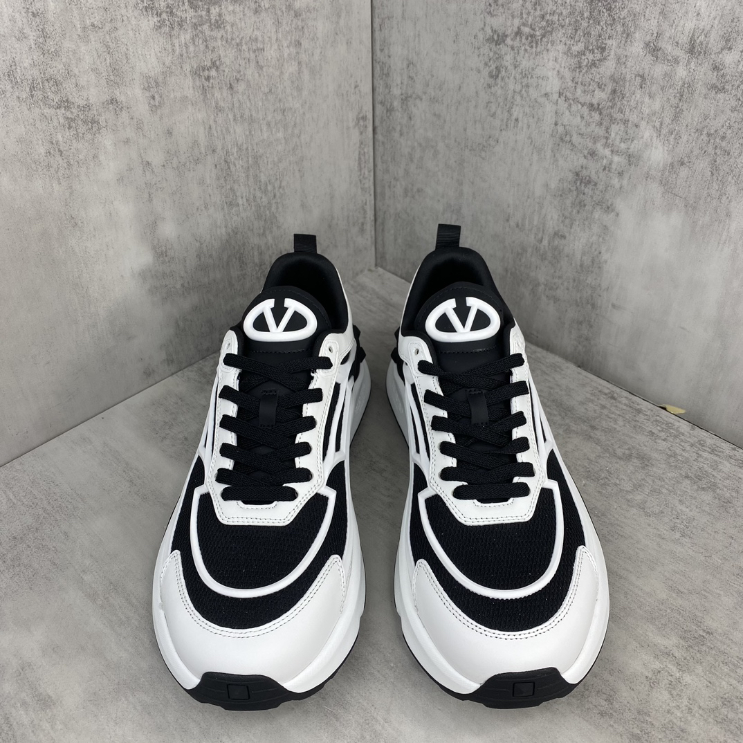 Valentino True Act Mesh Sneakers Black/White
