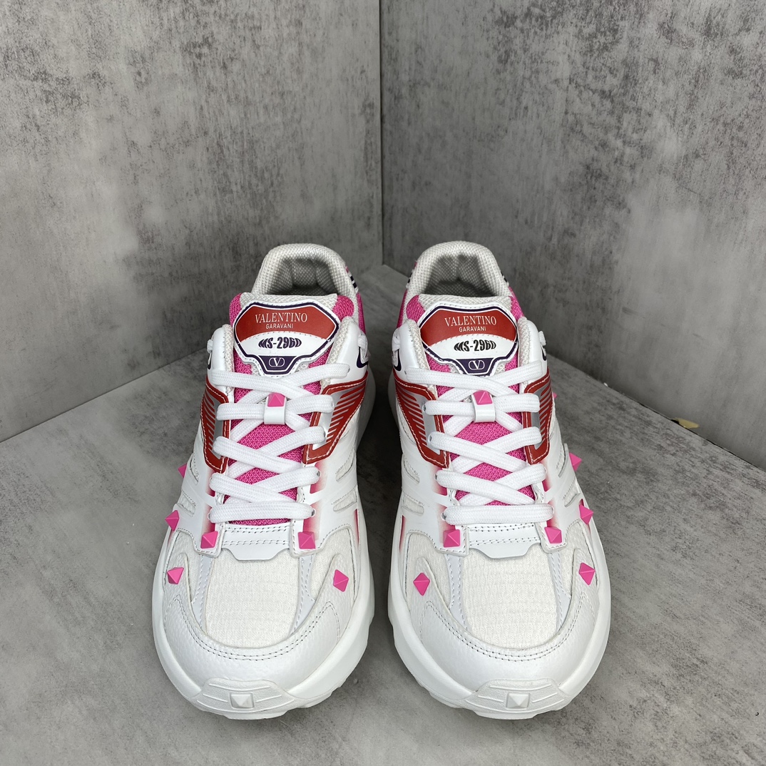 Valentino Garavani Totaloop V Runner Sneakers White/Pink