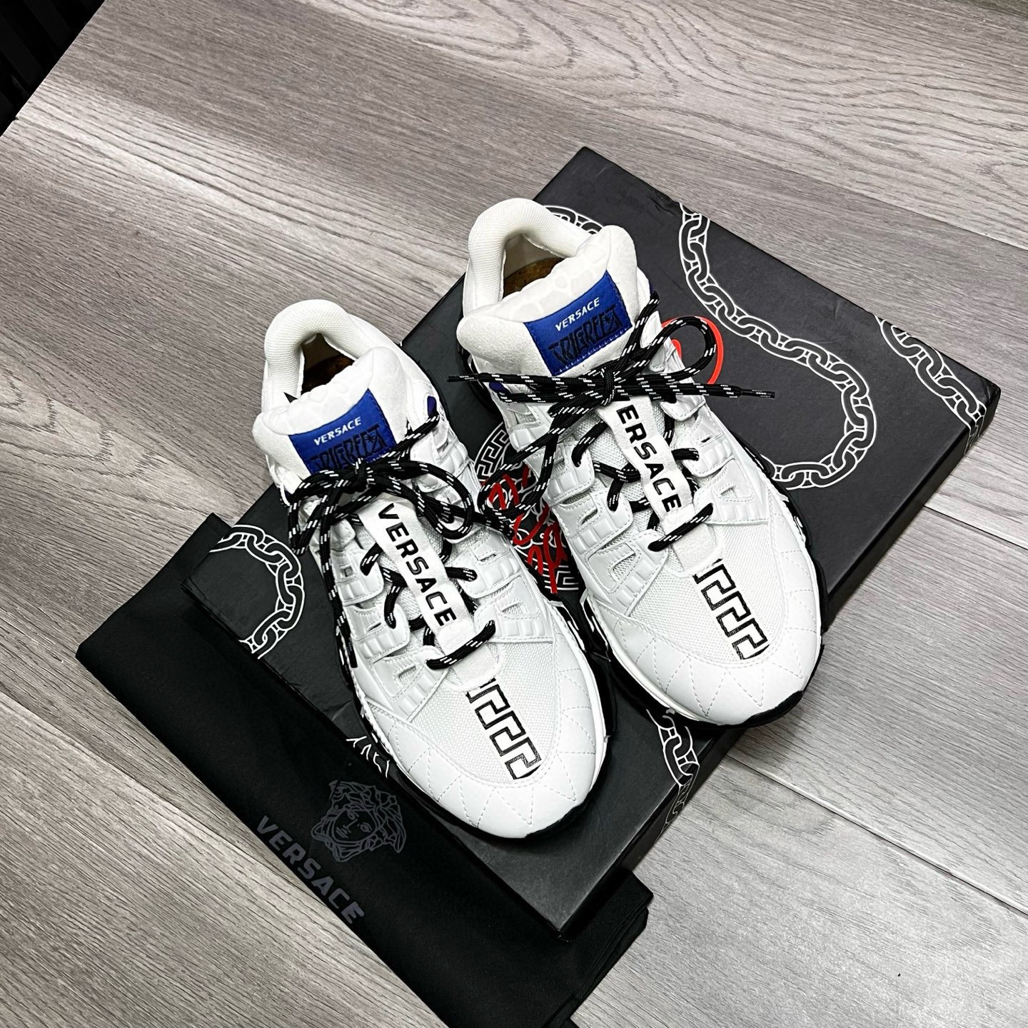 Versace Greca Chunky Sneakers White