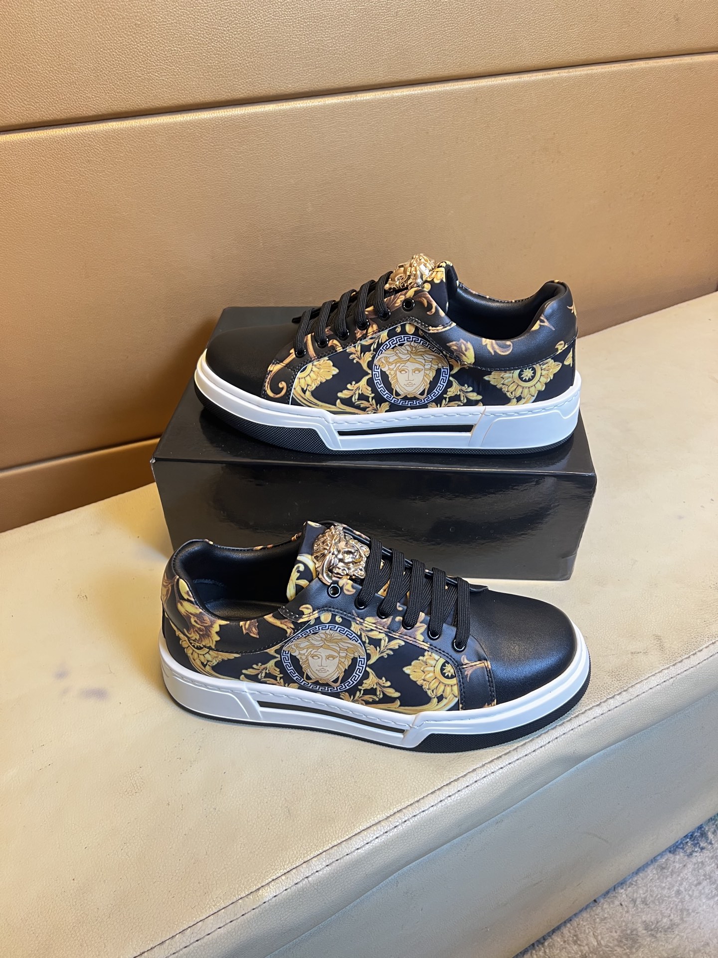 Versace Medusa Baroque Sneakers Black