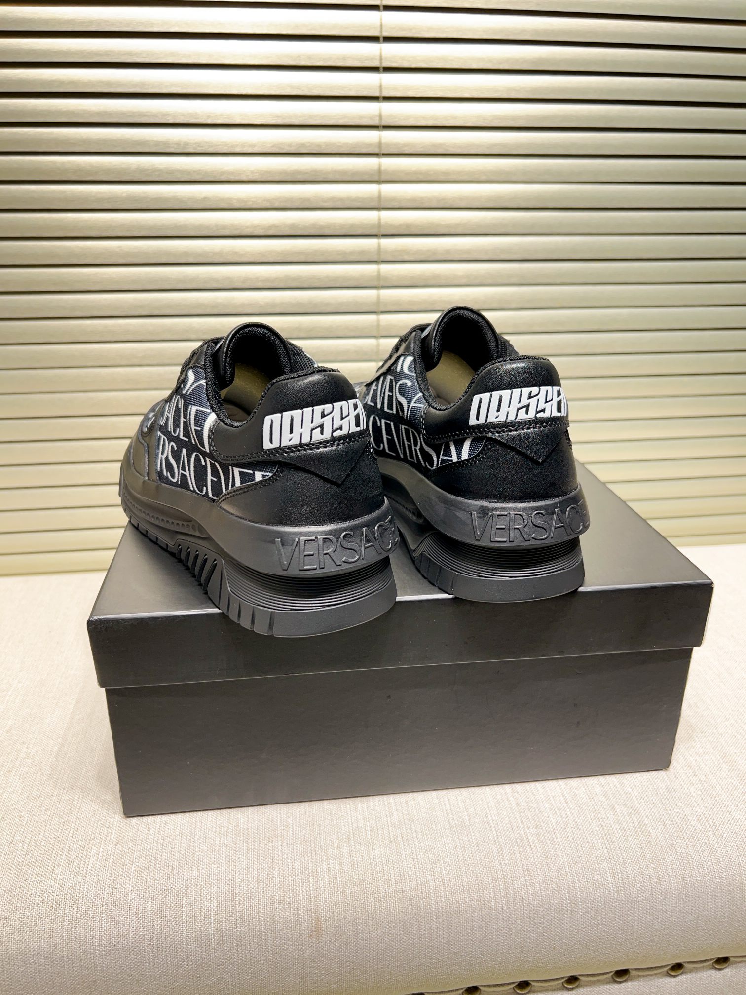Versace Grace Labyrinth Sneakers Black