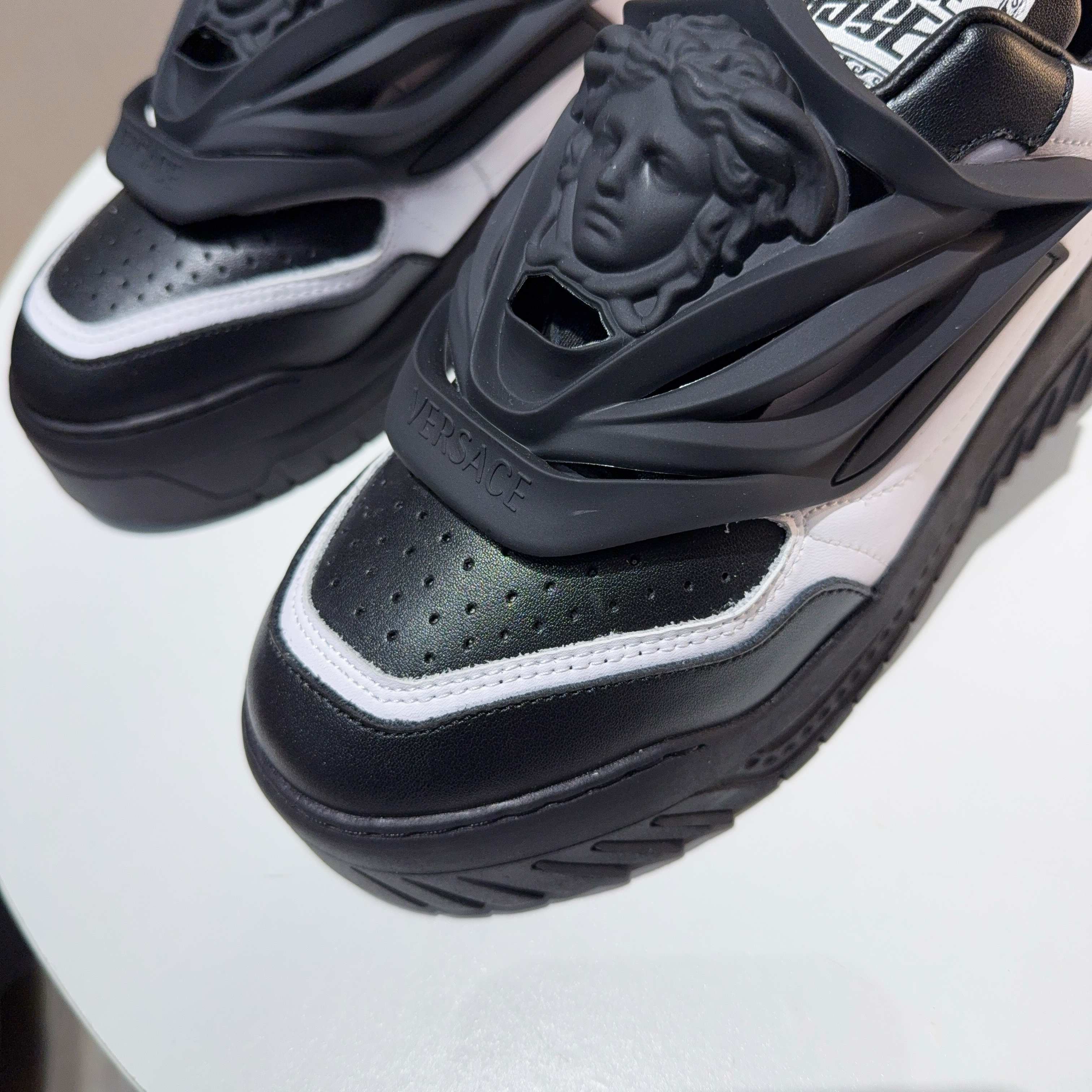Versace Odissea Medusa Chunky Sneakers Black White