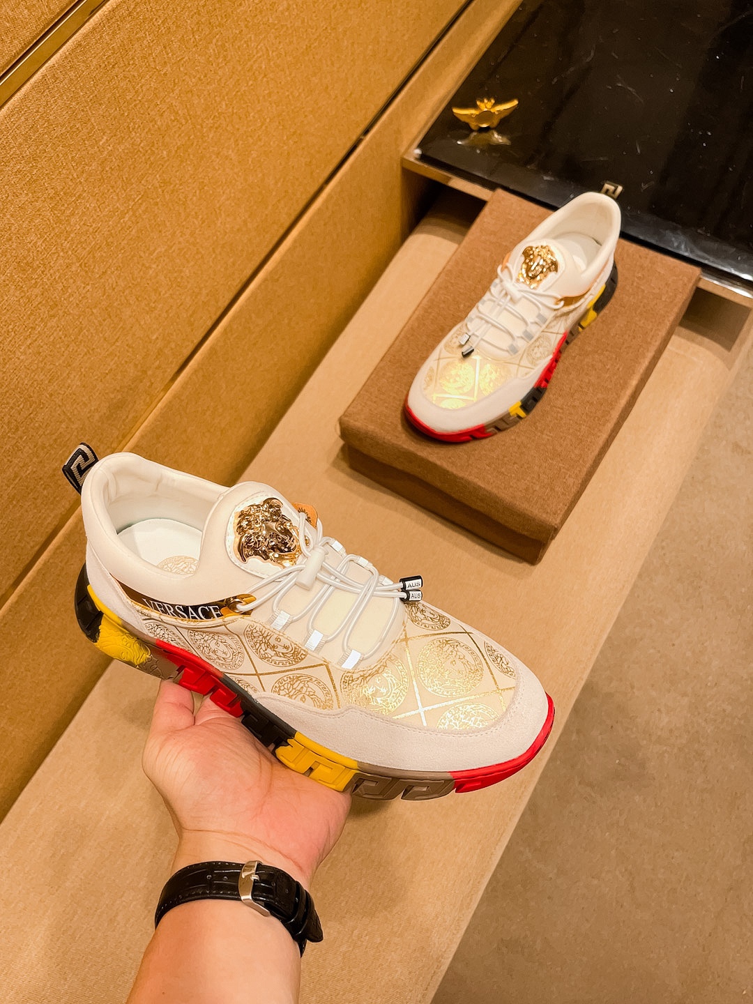 Versace Medusa Low-Top Sneakers Multicolor
