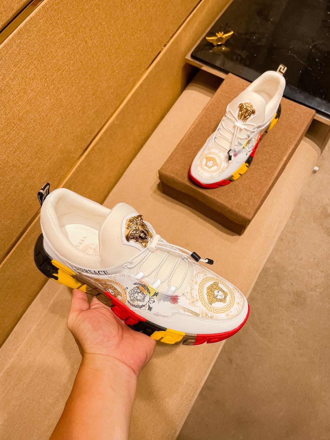Versace Medusa Low-Top Sneakers Multicolor