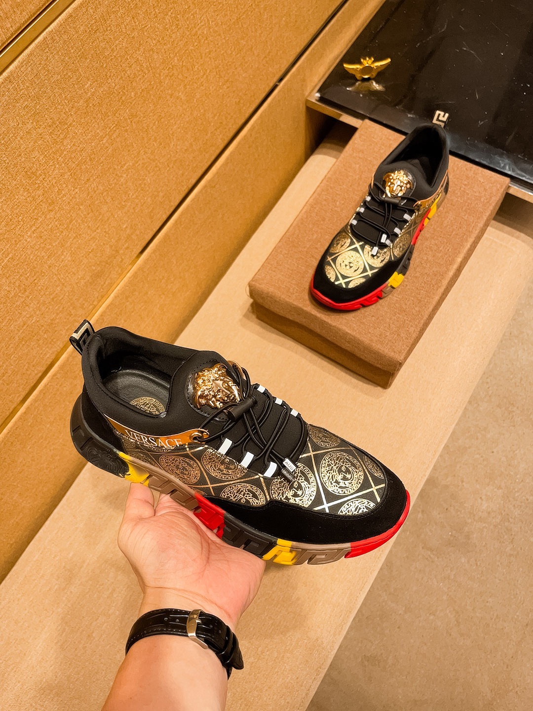 Versace Medusa Low-Top Sneakers Multicolor