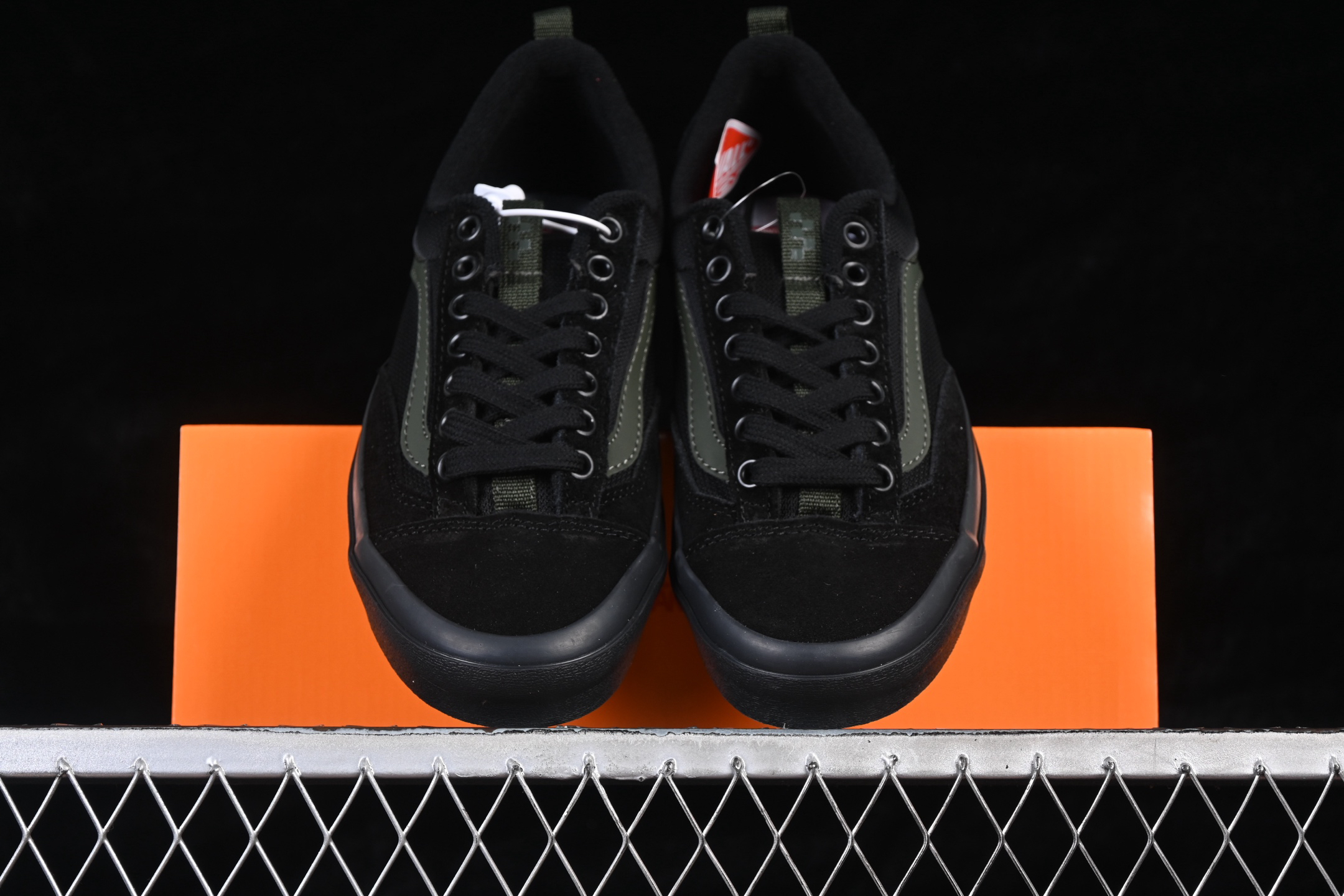 Vans Skate Old Skool+ Skate Shoes Black/Dark Green