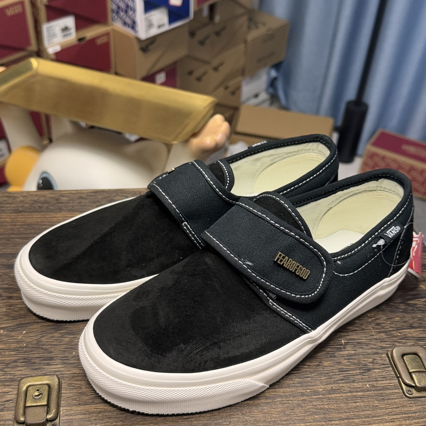 Vans Slip-On x FOG Suede Black