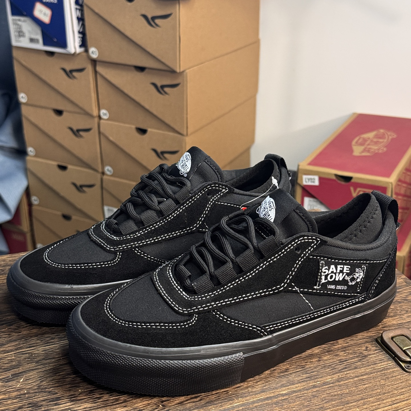 Vans Safe Low Skate Shoes Black