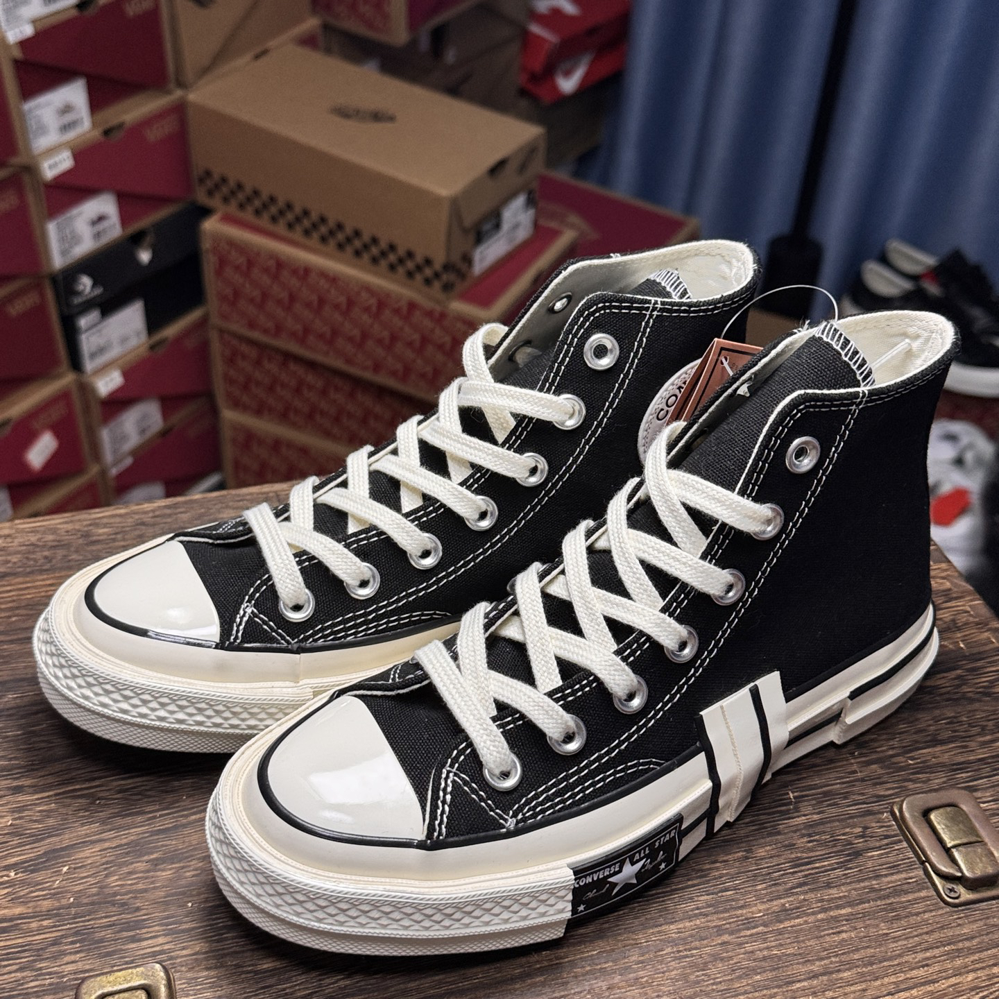 Converse Chuck 70 Patchwork Hi Canvas Sneakers Black