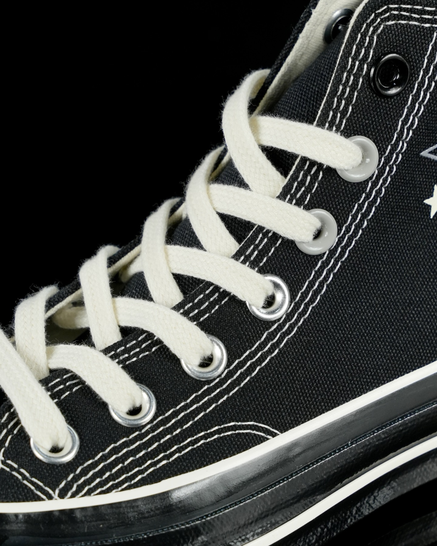 Converse Chuck 70 Star Stitch High-Top Sneakers Black