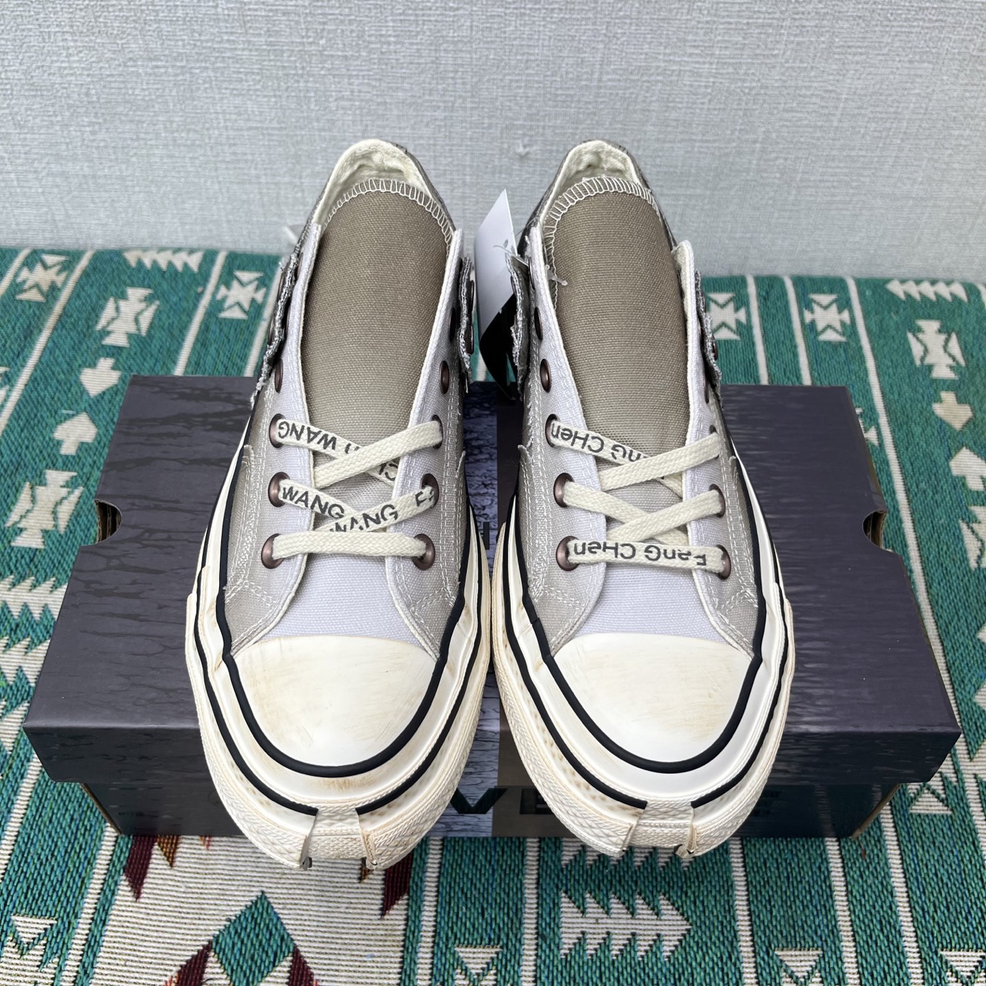Converse x Feng Chen Wang Deconstructed Canvas Sneakers Brown