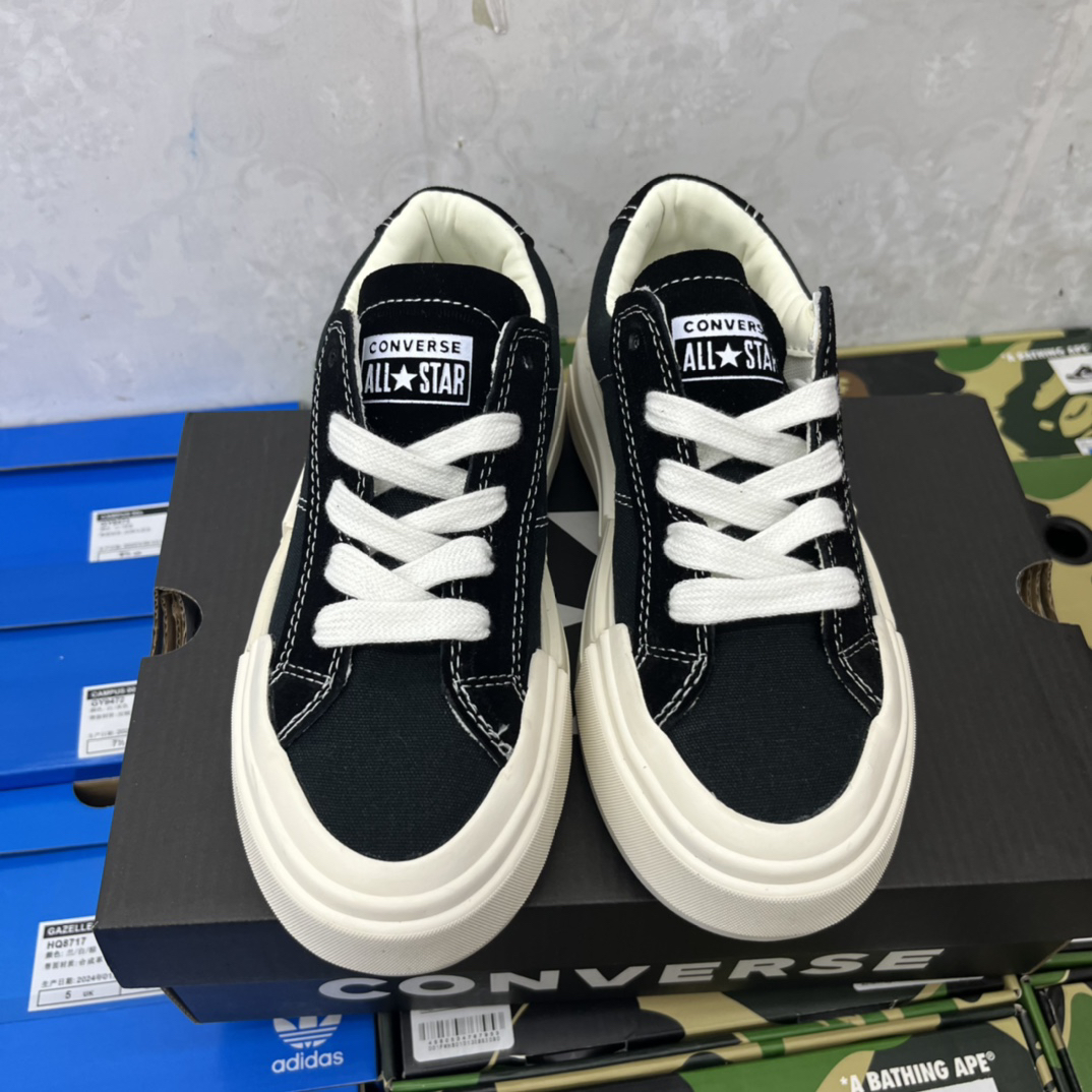Converse All Star Deconstructed Platform Sneakers Black