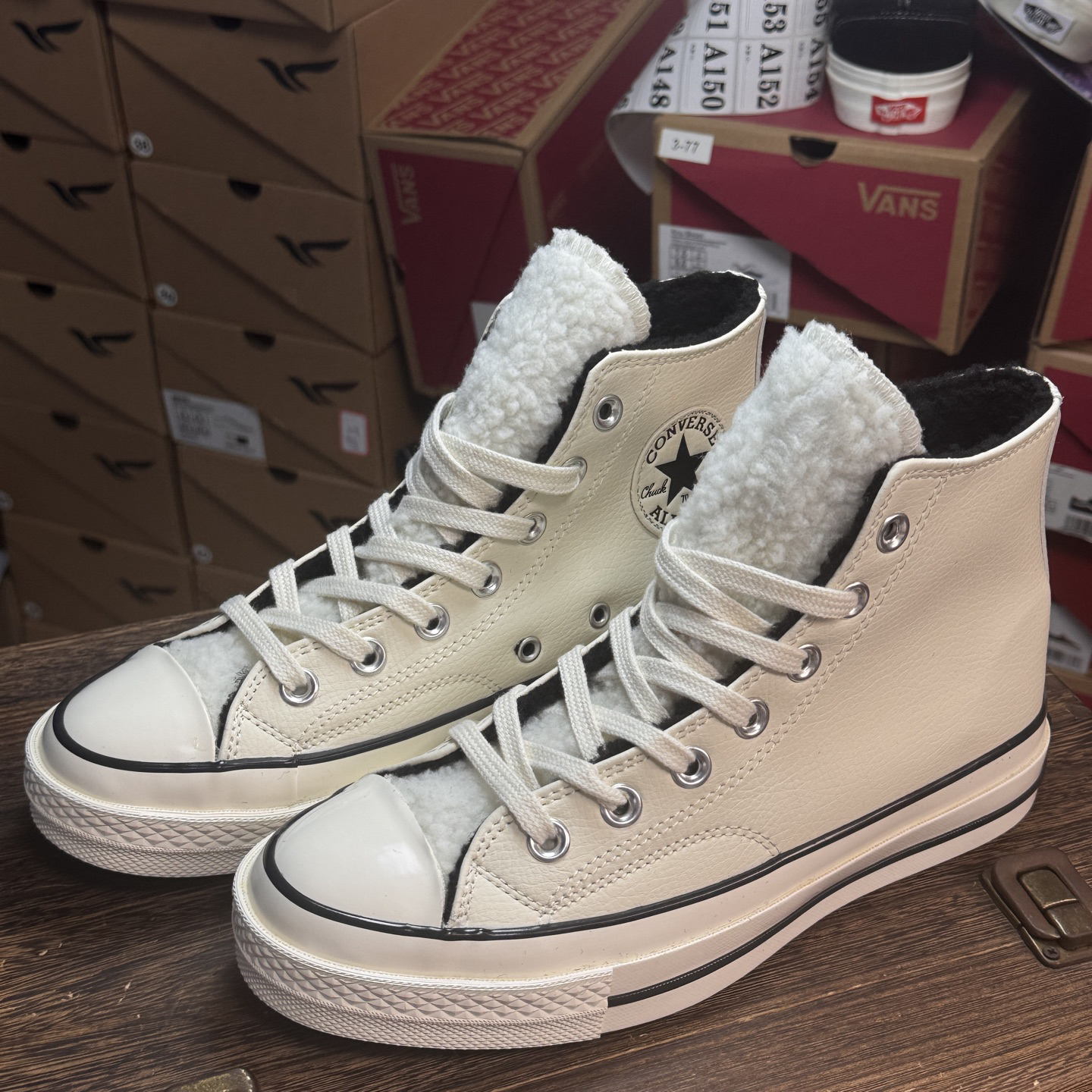 Converse Chuck Taylor 1970s Sherpa High-Top Sneakers Beige