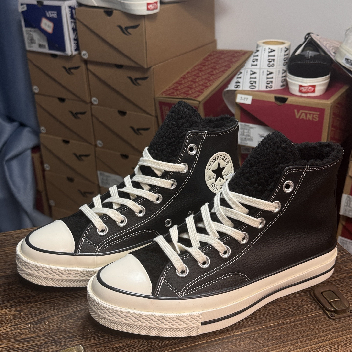 Converse Chuck Taylor All Star 1970s Sherpa High-Top Sneakers Black