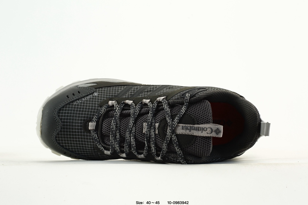 Columbia Vibram Trail Hiking Shoes Black/Grey