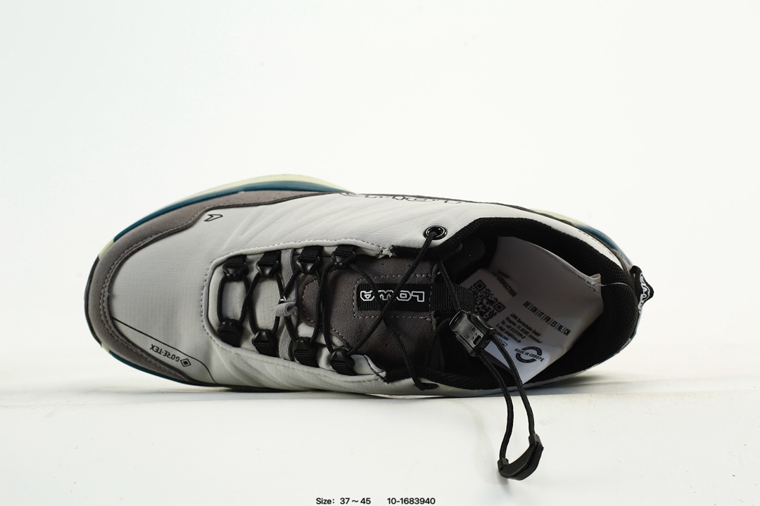 Lowa GORE-TEX Vibram Hiking Shoes Grey/Blue/Black