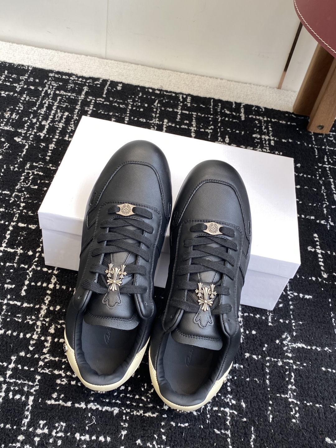 Rick Owens x Chrome Hearts Trainer Black/Beige