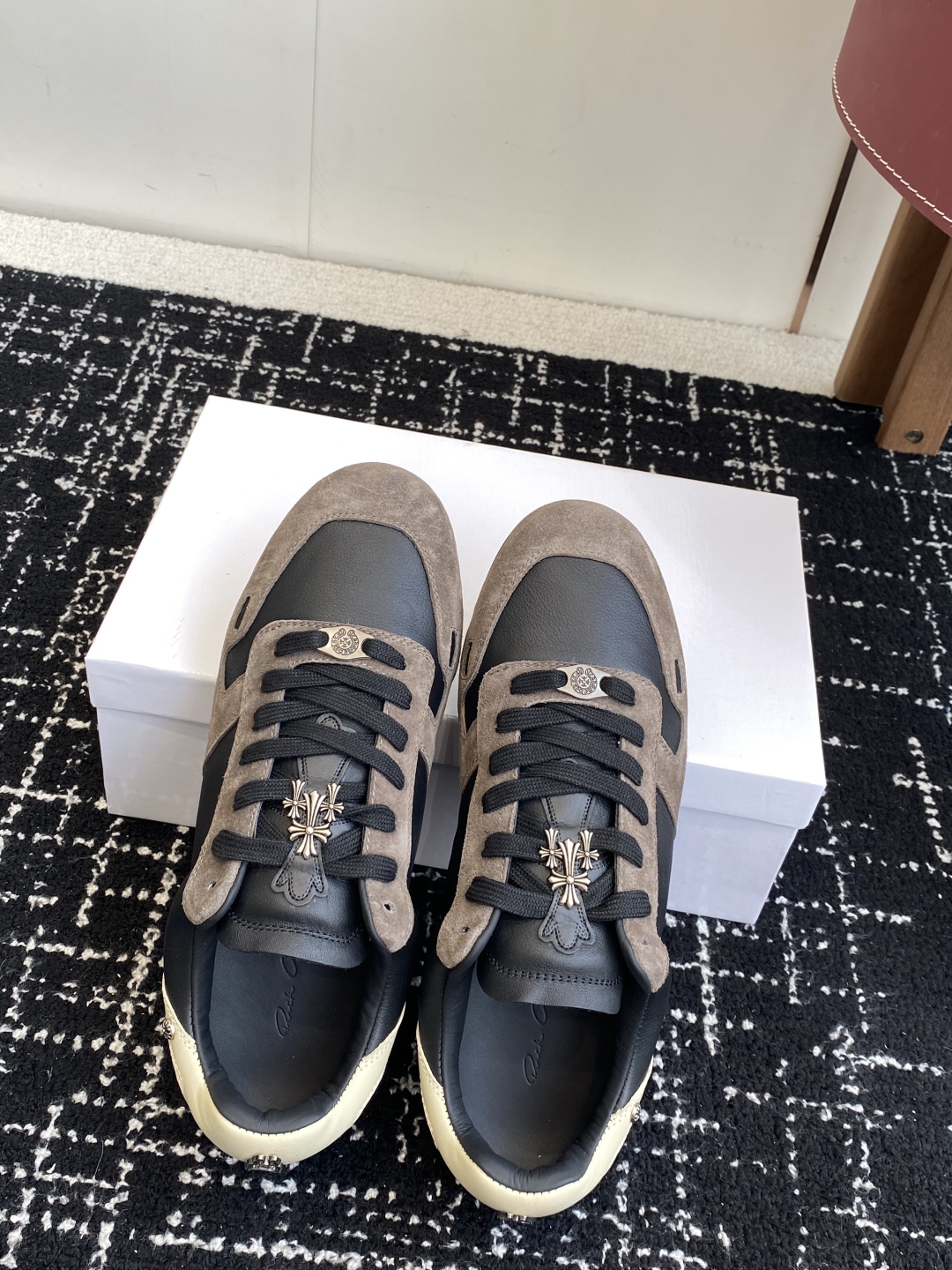 Rick Owens Low-Top Trainers Black/Khaki