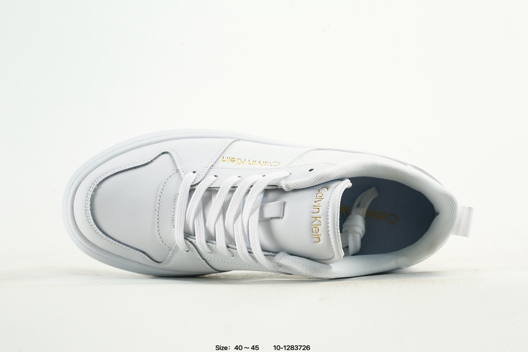 Calvin Klein Jeans Low-Top Lace-Up Sneakers White