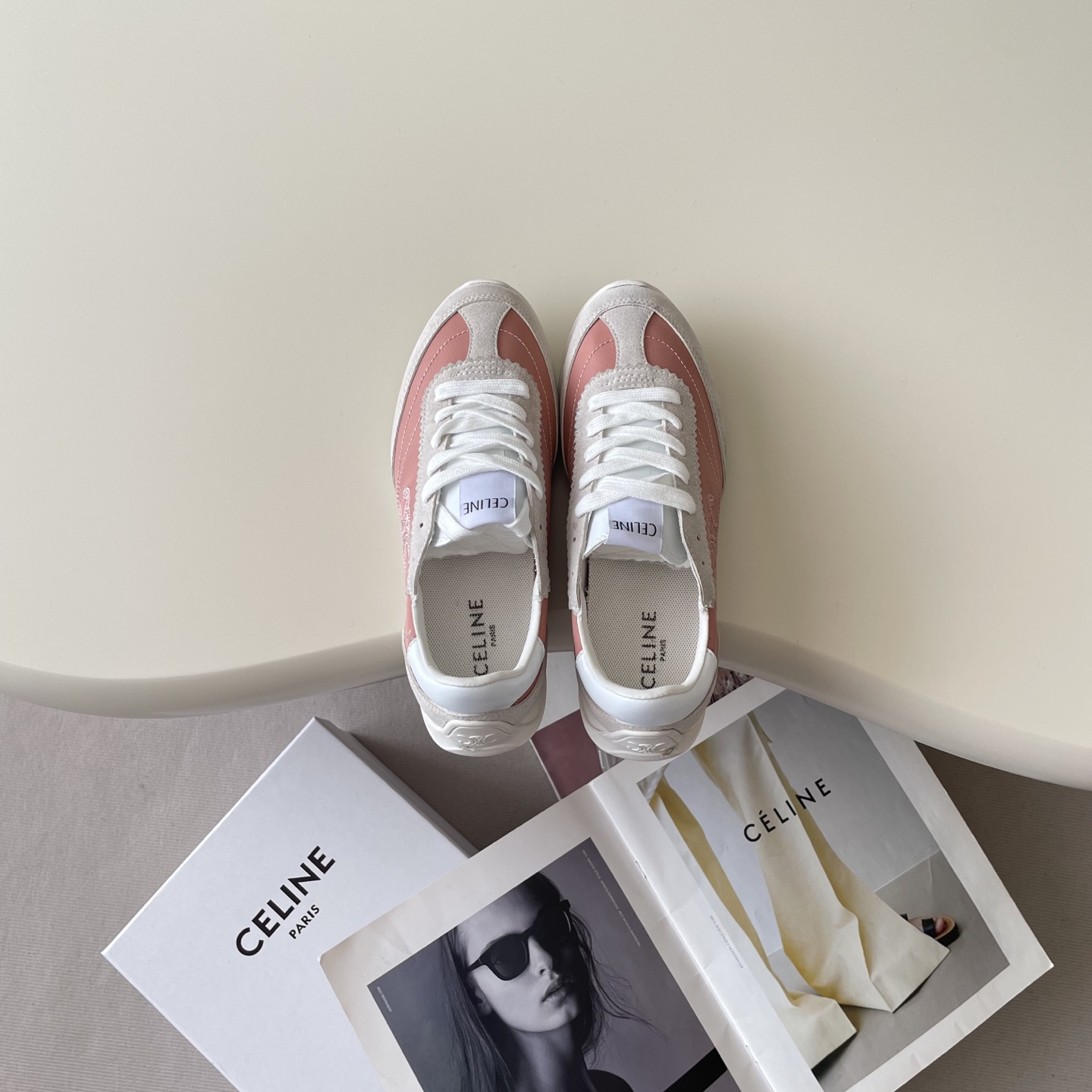 Celine Racer Triomphe Sneakers Pink