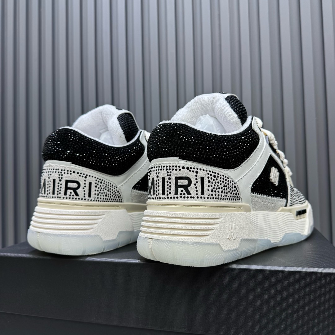 AMIRI Crystal Low-Top Sneakers Black/White