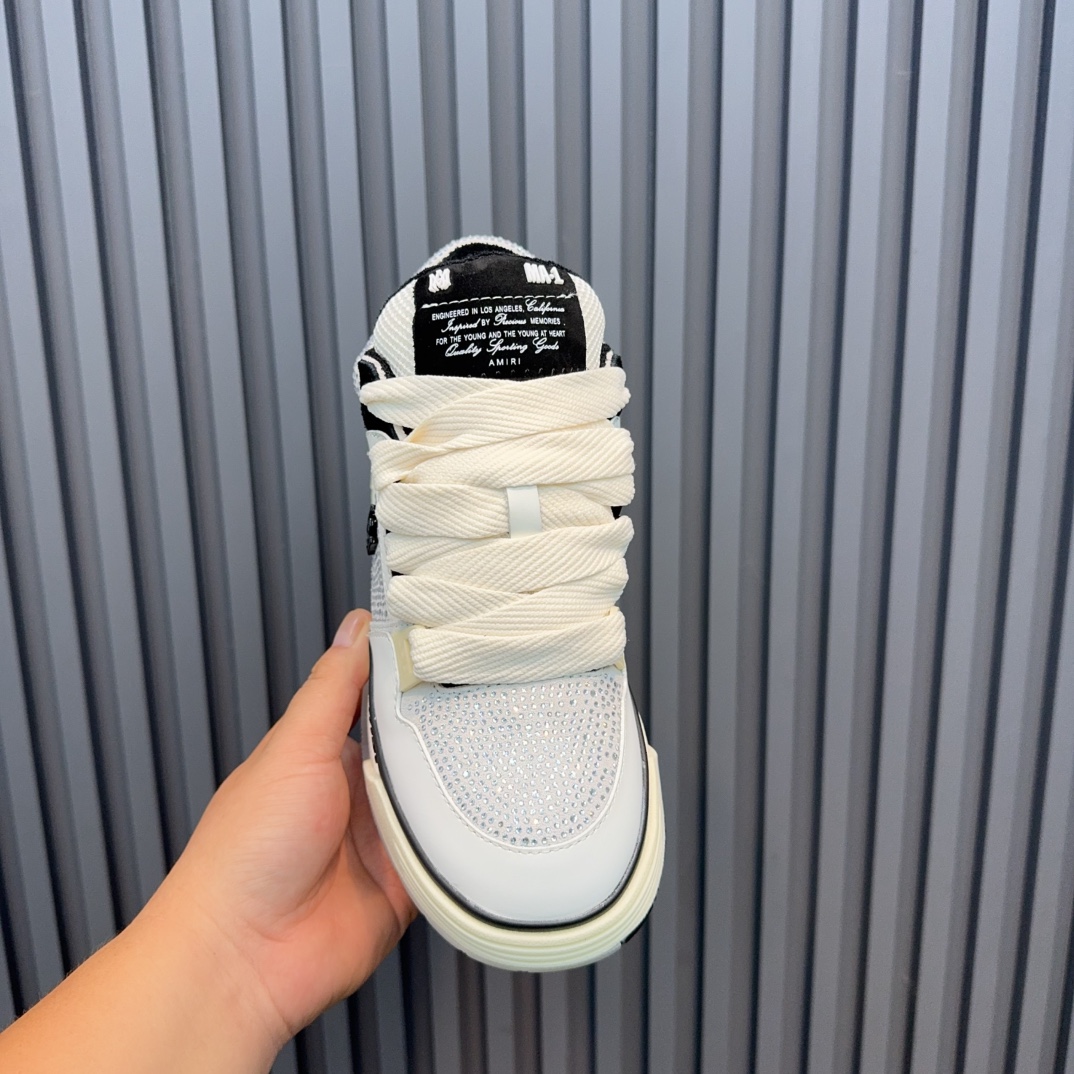 AMIRI Crystal Panel Sneakers White