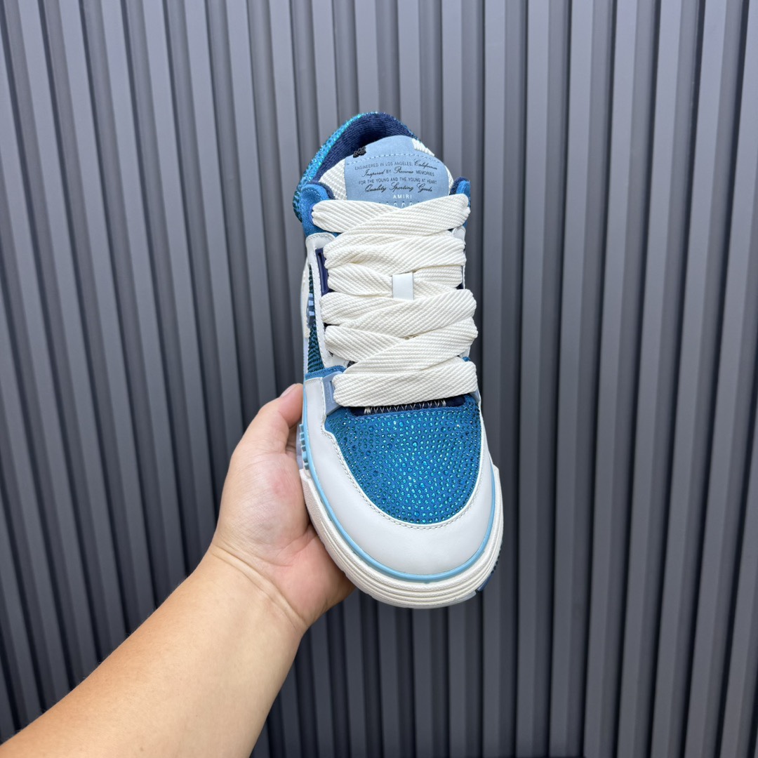 AMIRI Skel Top Low Sneakers Blue