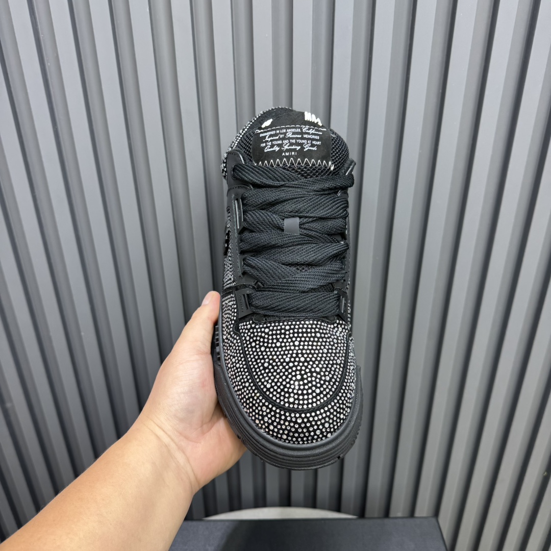 AMIRI Crystal Low Sneakers Black