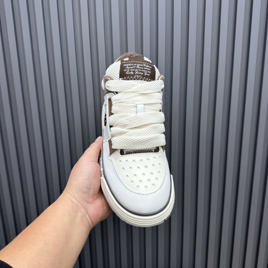 AMIRI Low-Top Sneakers White/Brown