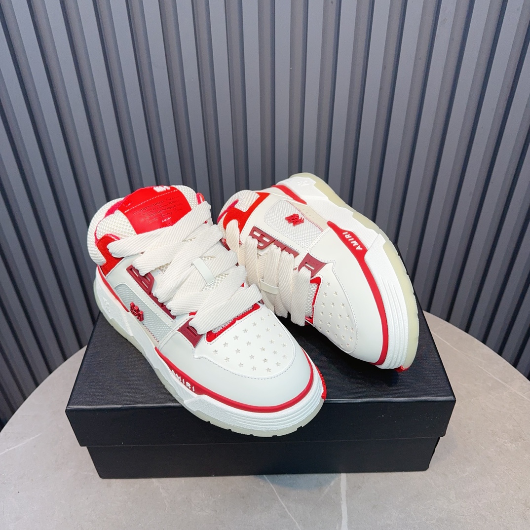 Amiri Low-Top Sneakers White/Red