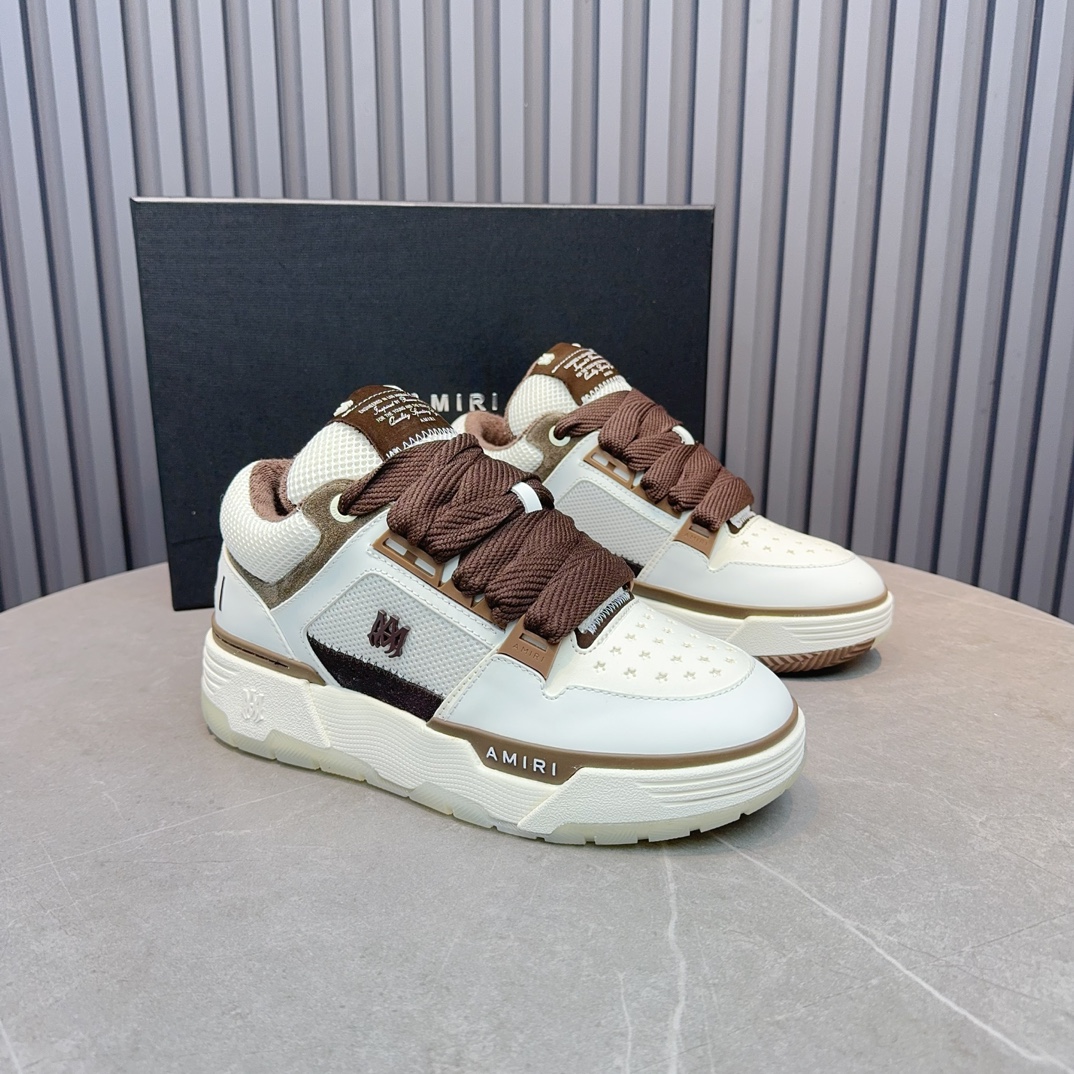 AMIRI Low-Top Sneakers White/Brown