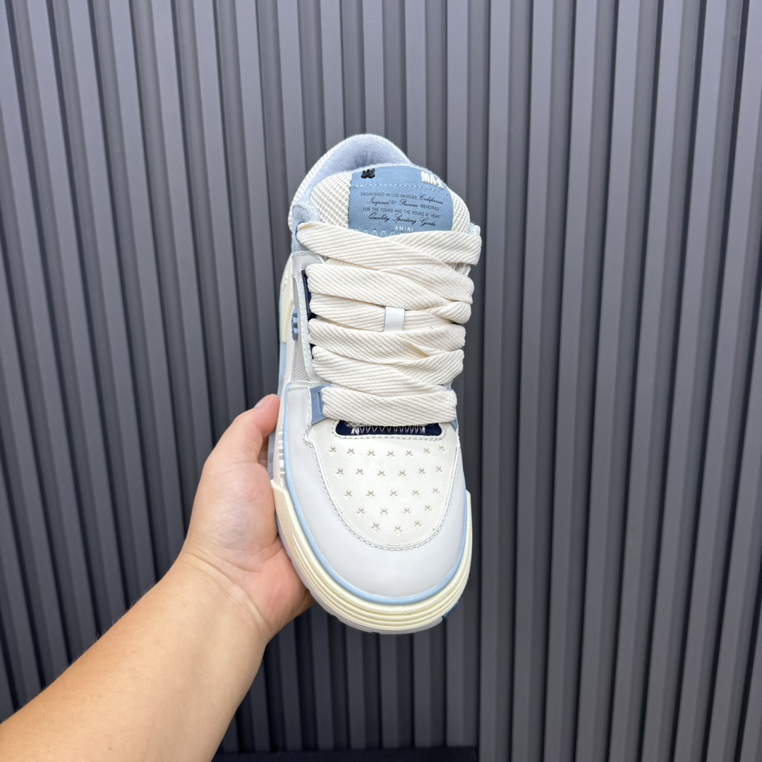 AMIRI Low-Top Sneakers White Blue