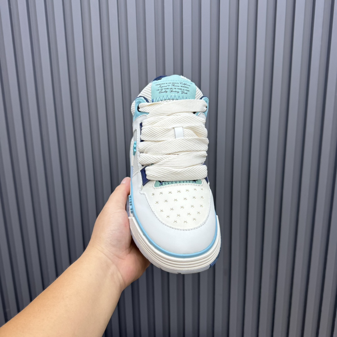 AMIRI Low-Top Sneakers White Blue