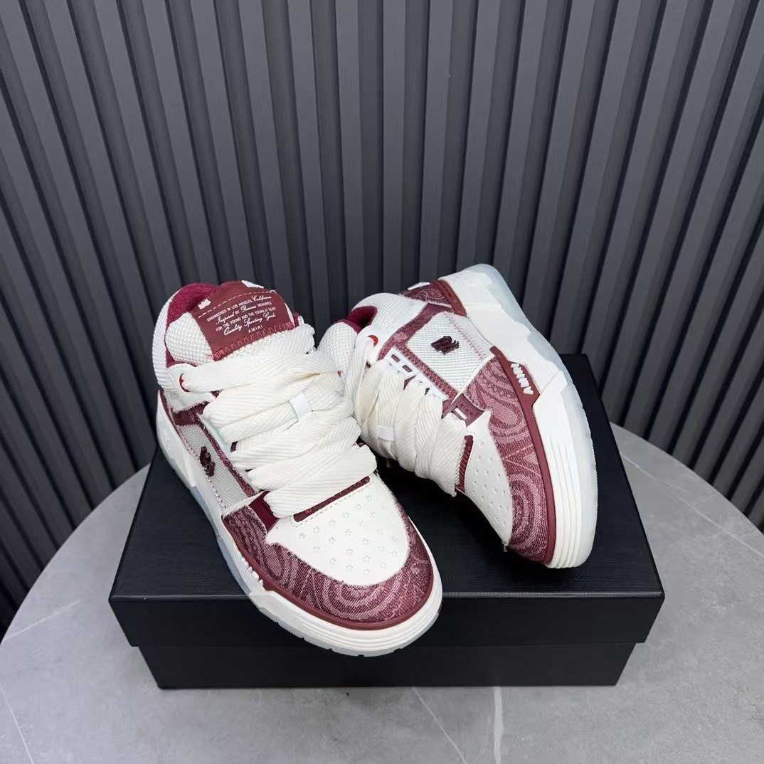 Amiri Low-Top Sneakers Burgundy
