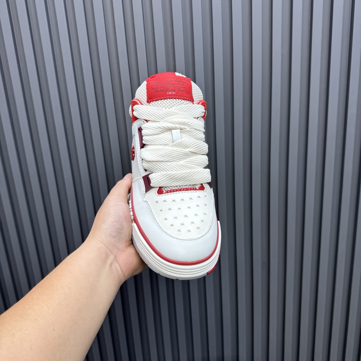Amiri Low-Top Sneakers White/Red